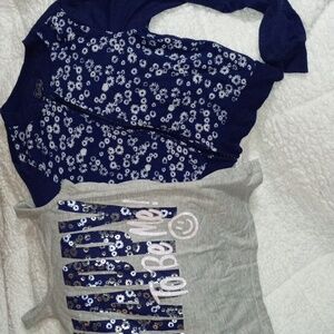 💙Justice Set Girls Size 10  🌼Gray Tank Top & Matching Zip Up Lightweight Top